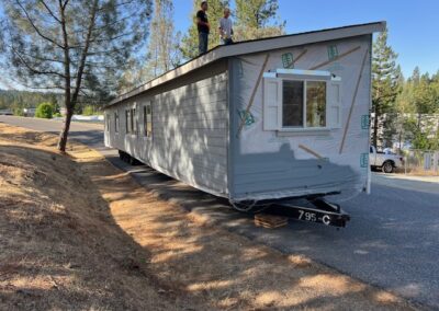 Buildings are arriving on site